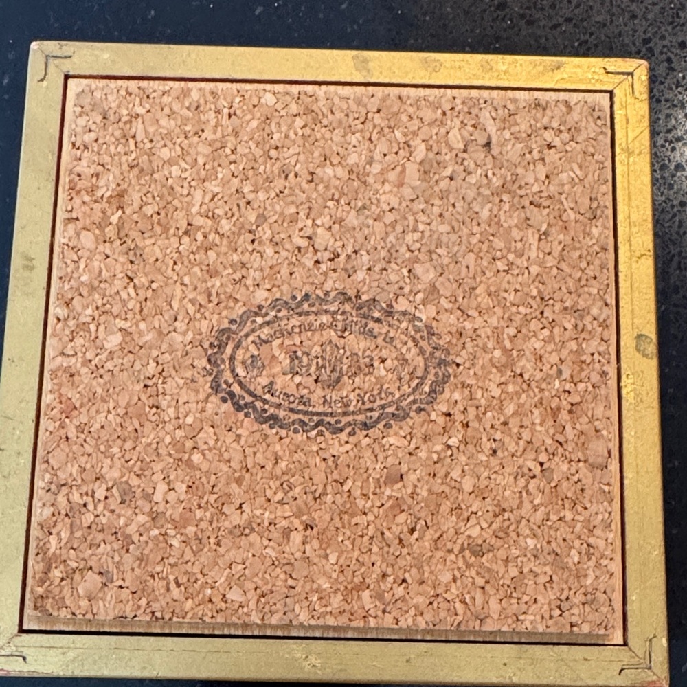 MacKenzie-Childs Yellow Checkered Floral Tile - Picture 4 of 5
